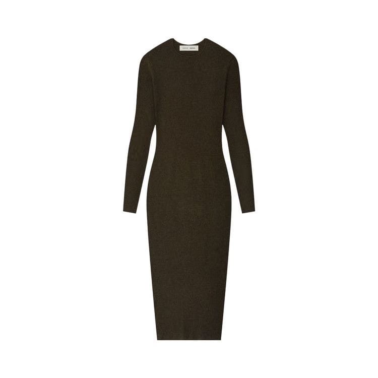 Fear of God Essentials Rib Long-Sleeve Dress Brown