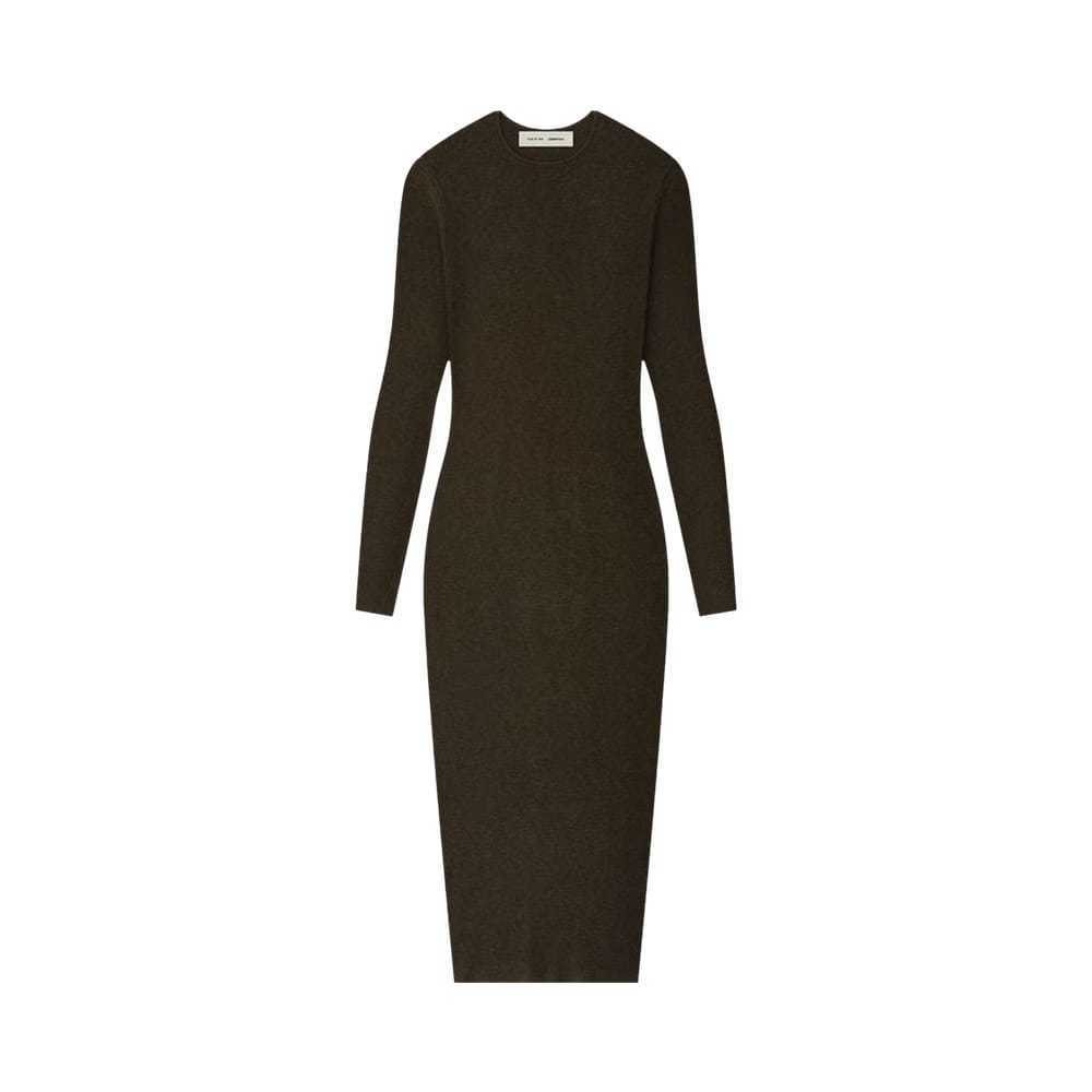 Fear of God Essentials Rib Long-Sleeve Dress Brown