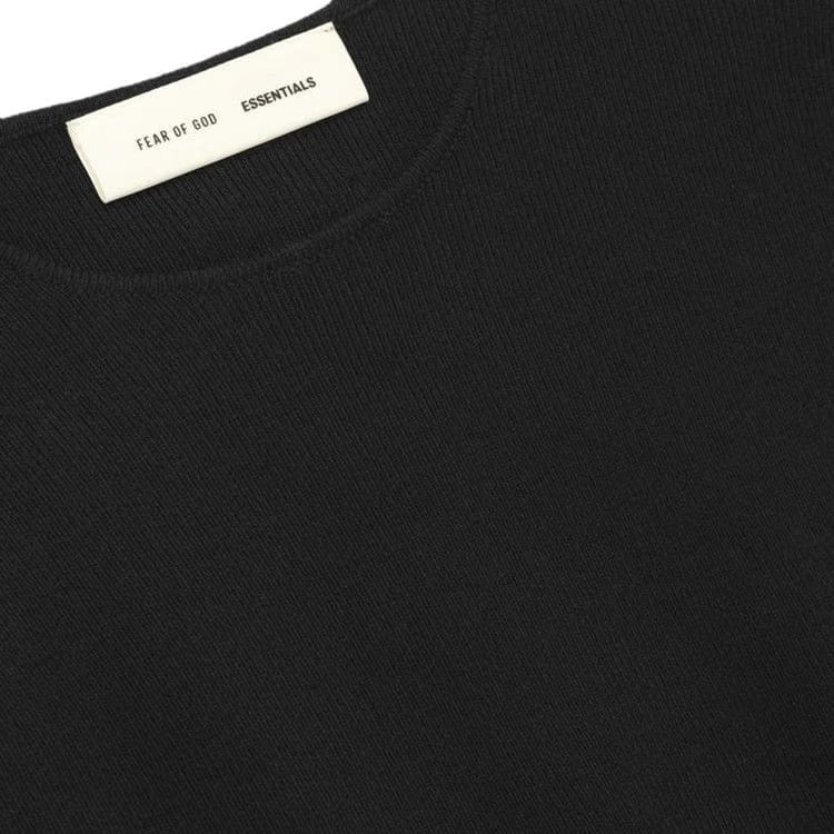Fear of God Essentials Rib Long-Sleeve Dress Vintage Black