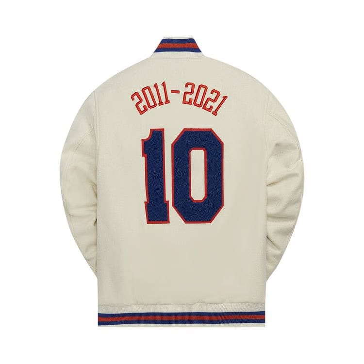 Kith And Golden Bear For New York Knicks Varsity Jacket Sandrift