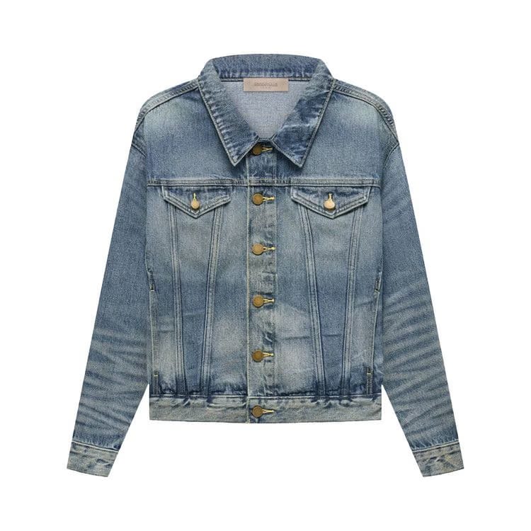 Fear of God Essentials Trucker Jacket Indigo