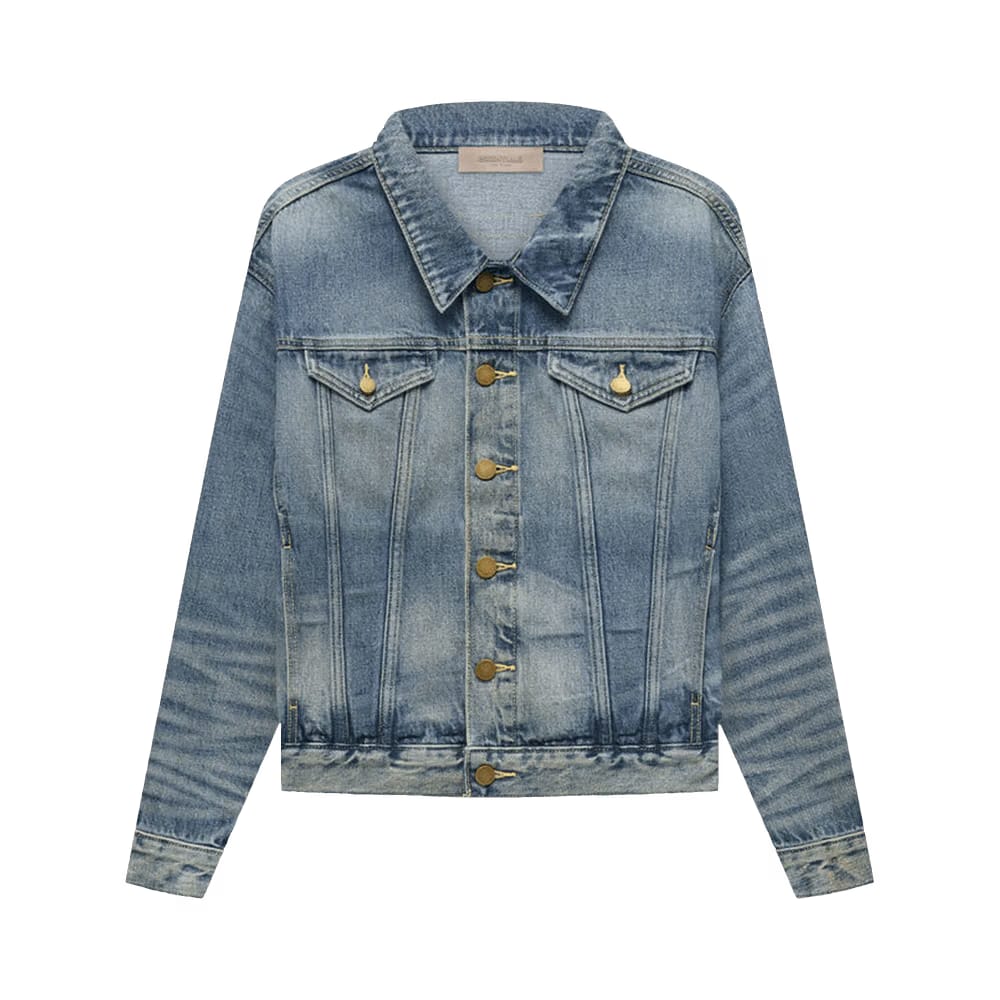 Fear of God Essentials Trucker Jacket Indigo