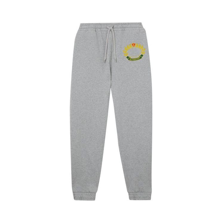 Burberry Oak Leaf Crest Jogging Pants Pale Grey Melange