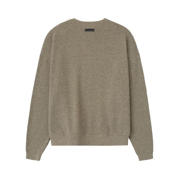 Fear of God Essentials Waffle Crewneck 90's Sweater Homestead Heather