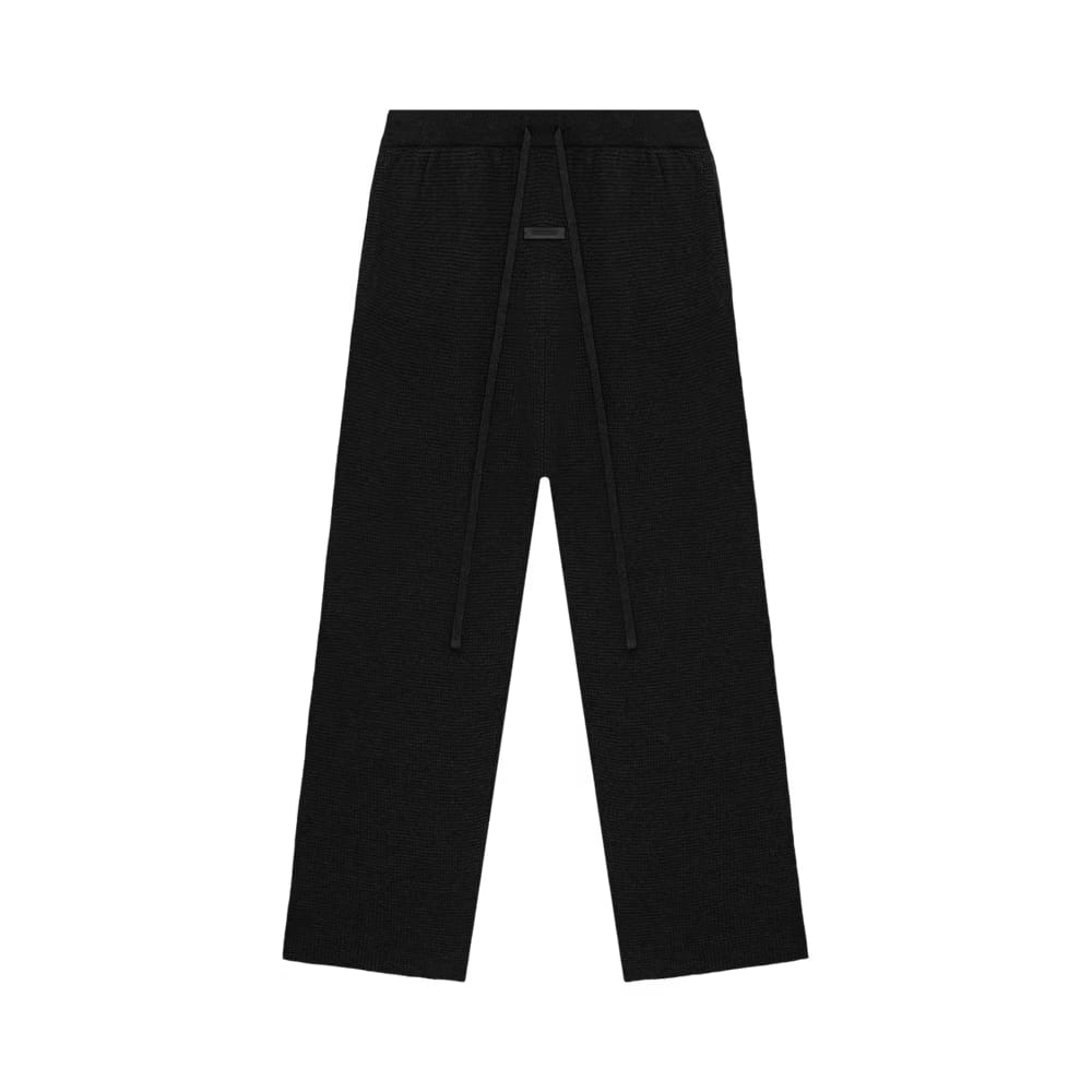 Fear of God Essentials Waffle Relaxed Pant Black