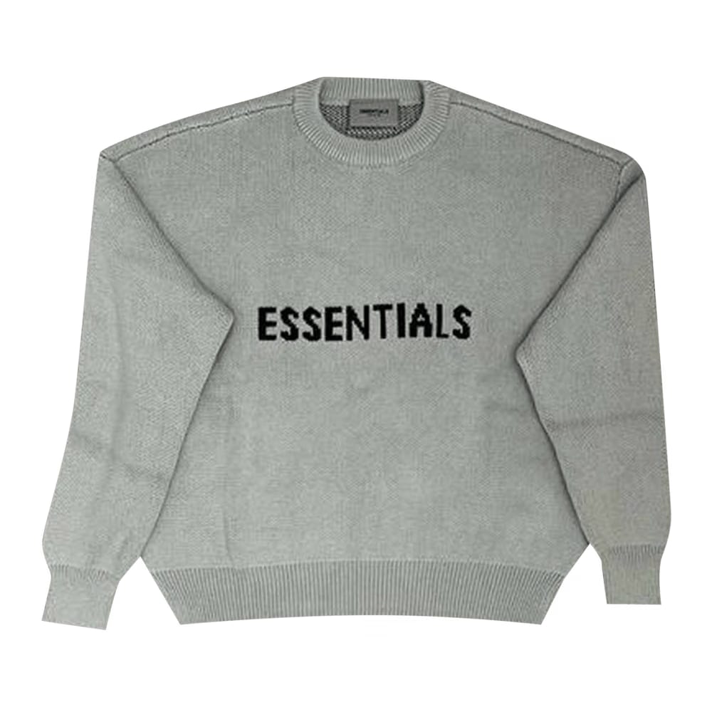 Fear of God Essentials x SSENSE Knit Sweater Concrete