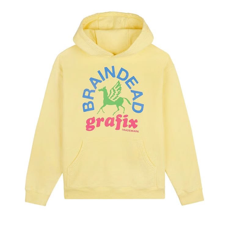 Brain Dead Grafix Hoodie Lemon