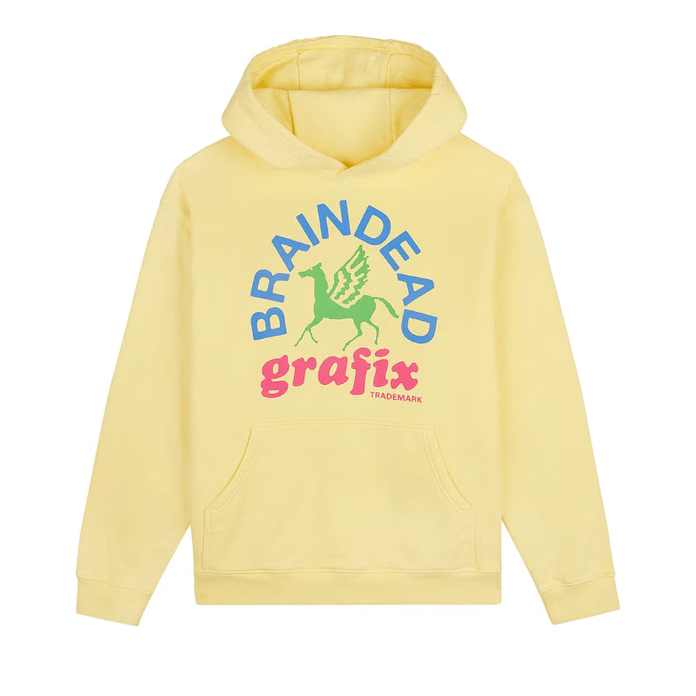 Brain Dead Grafix Hoodie Lemon