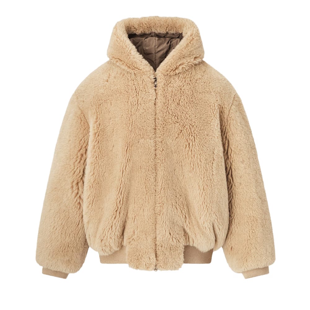 Fear of God Hooded Bomber Jacket Camel