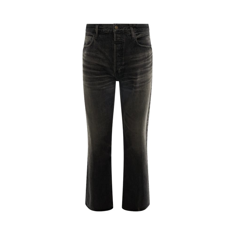 Fear of God Straight 5 Pocket Jean Worn Black