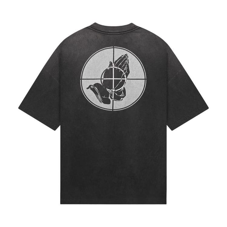 SAINT Mxxxxxx x Fear Of God Shorts-Sleeve T-Shirt Black