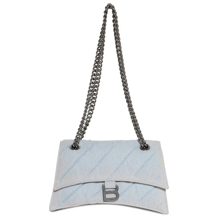 Balenciaga Crush Chain Bag Pale Blue