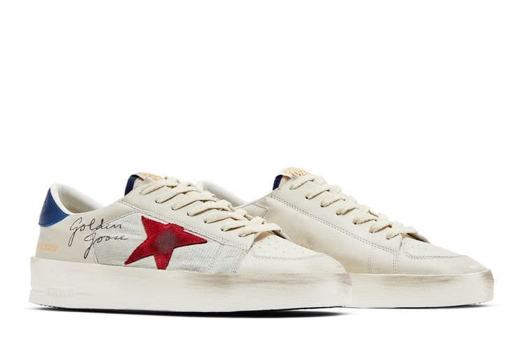 Golden Goose Stardan White Blue Red