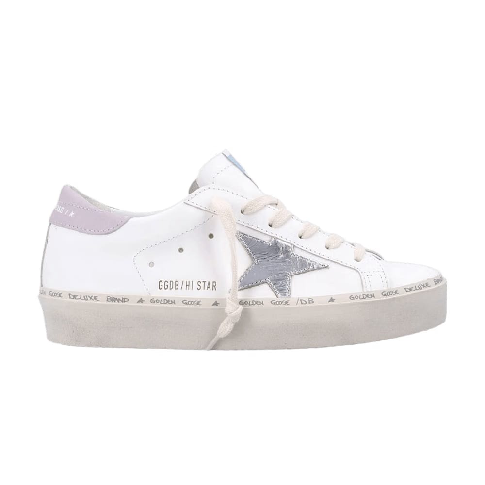 Golden Goose Wmns Hi Star 'White Silver Lilac'
