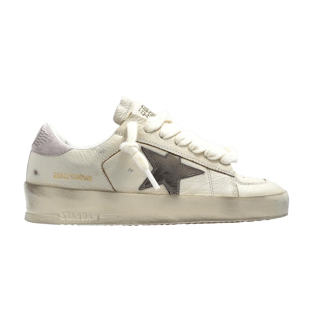 Golden Goose Wmns Stardan 'White Metallic Silver Pink'