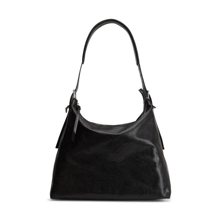 Lemaire Belted Hobo Bag Dark Chocolate