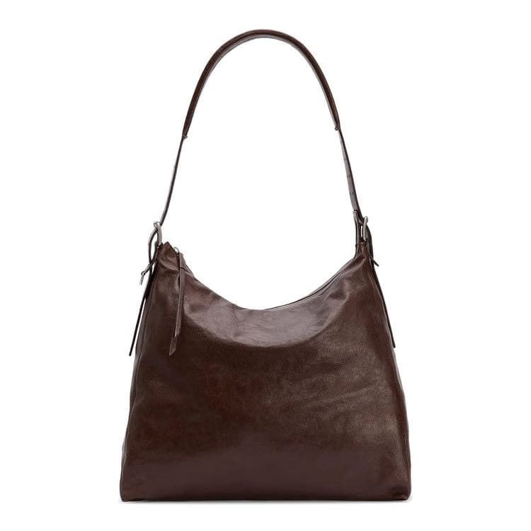Lemaire Belted Hobo Bag Espresso