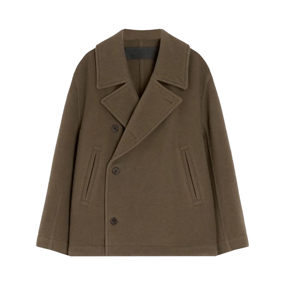 Lemaire Boxy Peacoat Dark Squirrel