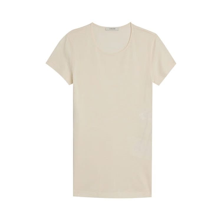 Lemaire Fitted T-Shirt Chalk