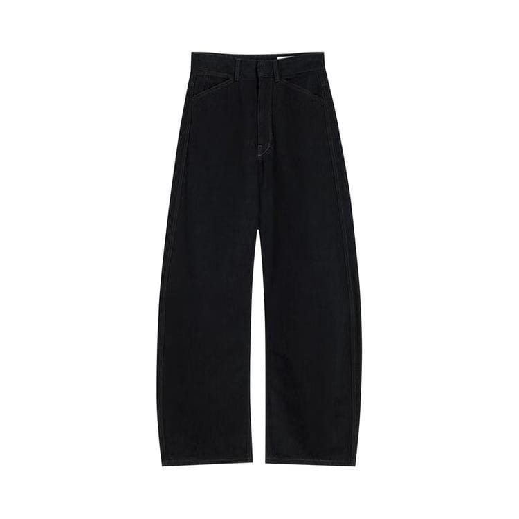 Lemaire High Waisted Curved Pants Black