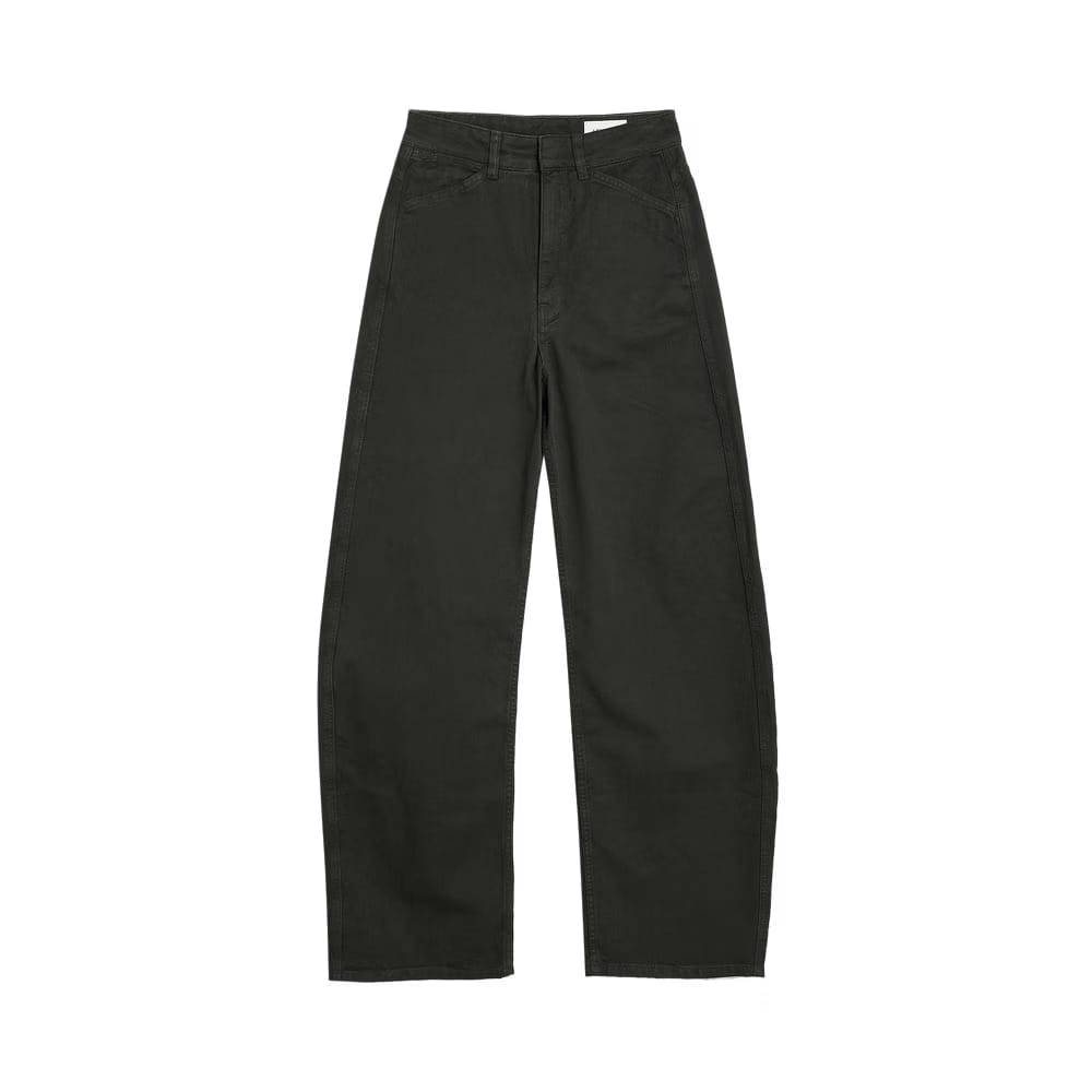 Lemaire High Waisted Curved Pants Carbon Blue