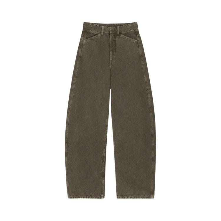 Lemaire High Waisted Curved Pants Moss Green