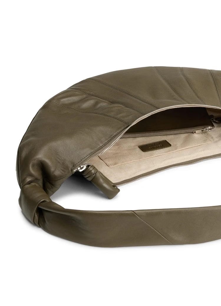 Lemaire Large Croissant Bag Dark Khaki