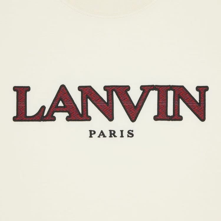 Lanvin Curb Oversized Fit T-Shirt Cream