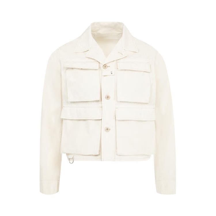 Lemaire Shorts Utility Jacket Light Cream