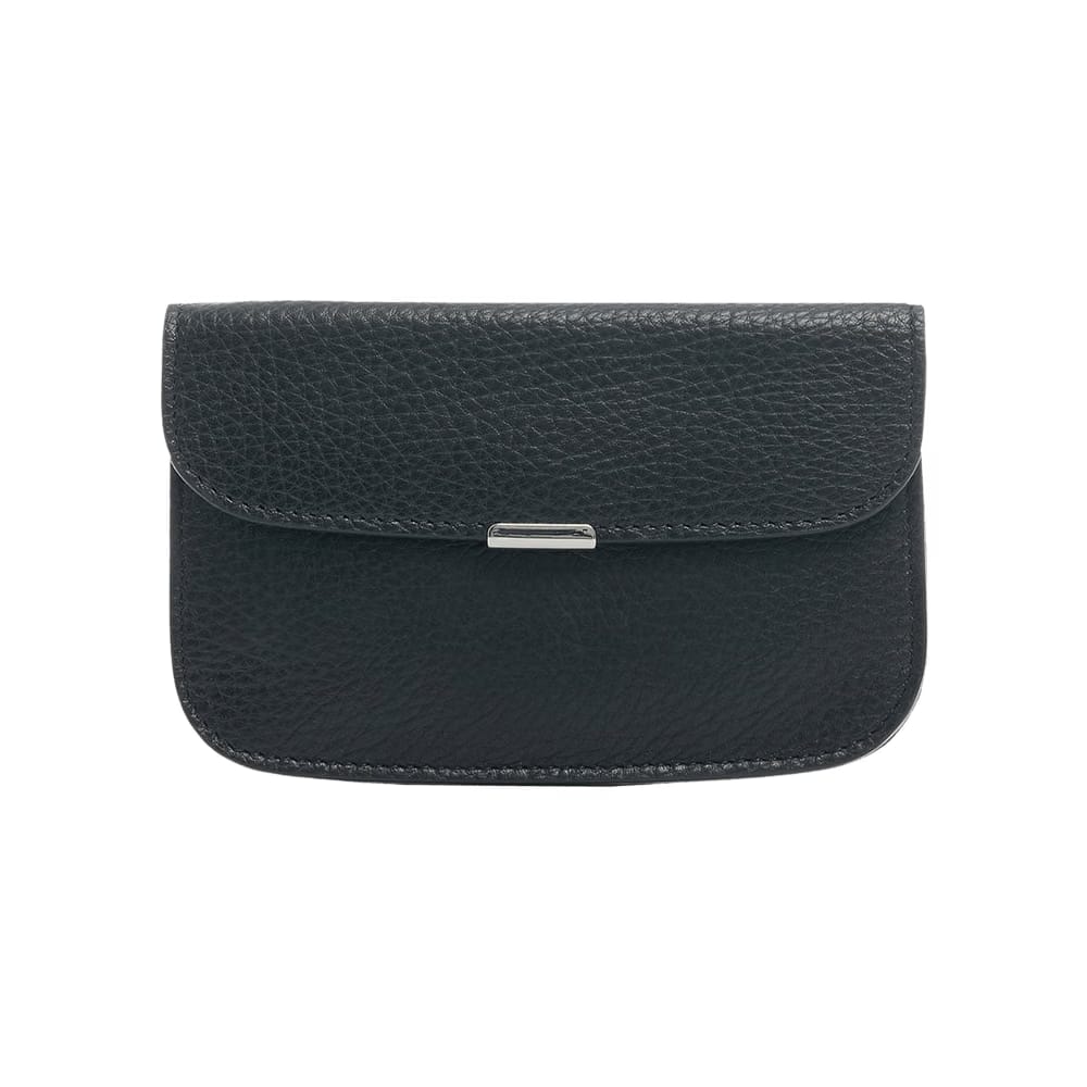 Lemaire Soft Tab Card Holder Coin Purse Black
