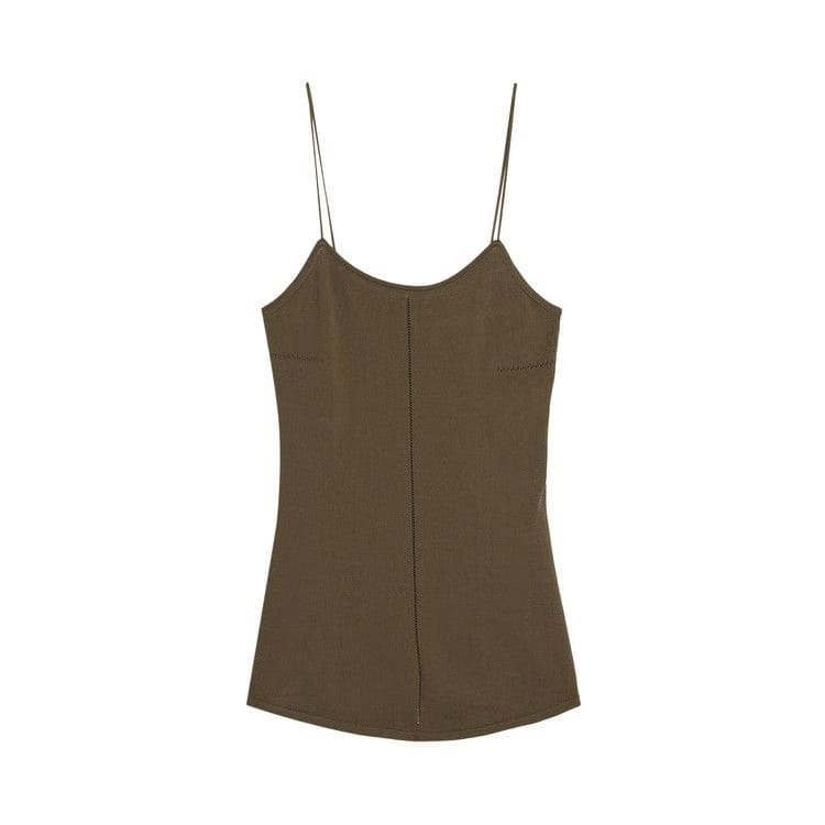 Lemaire Tank Top With Straps Dark Khaki