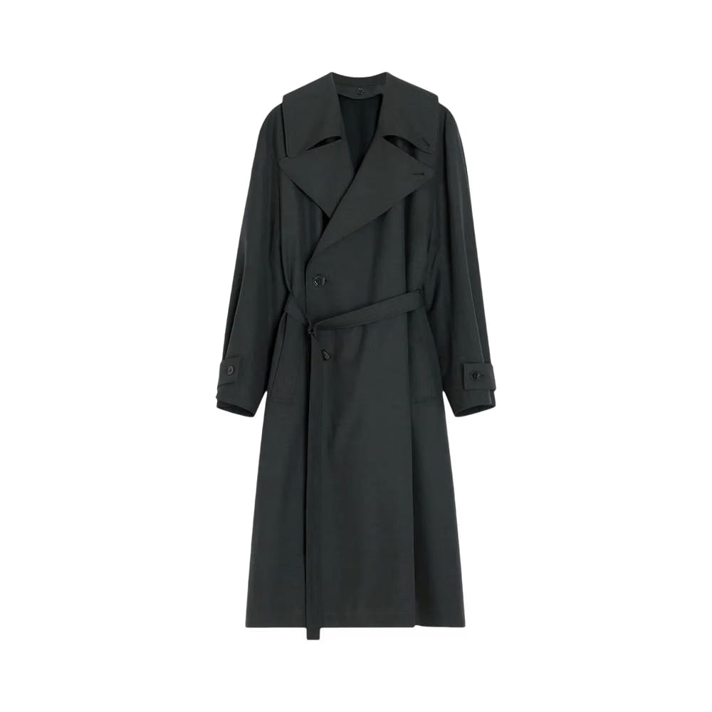Lemaire Trench Coat With Detachable Lining Coal