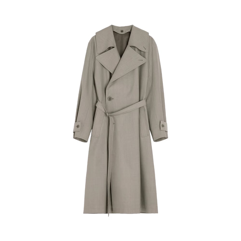 Lemaire Trench Coat with Detachable Lining Light Taupe
