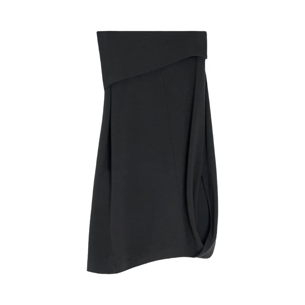 Lemaire Twisted Hem Skirt Anthracite