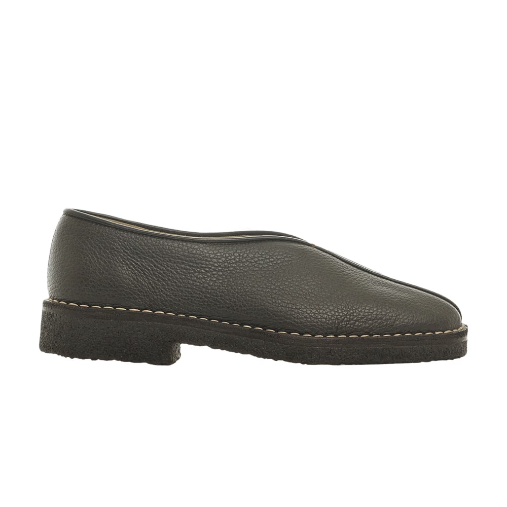 Lemaire Wmns Piped Crepe Slippers 'Dark Brown'