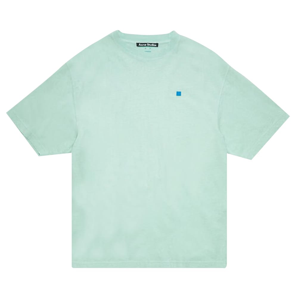Acne Studios Face Logo Patch Crewneck T-Shirt Sea Foam Green