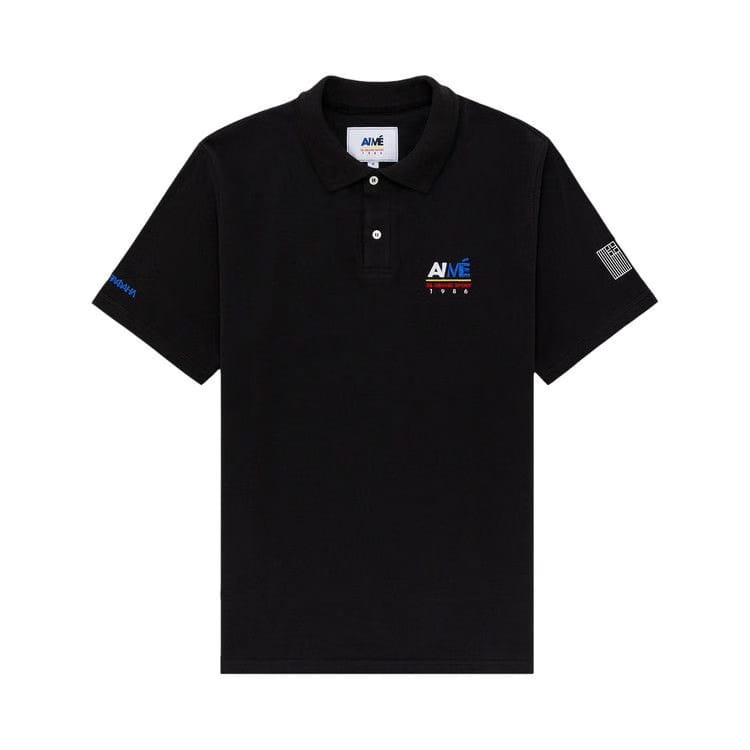 Aimé Leon Dore 38-GS Offshore Piqué Polo Jet Black