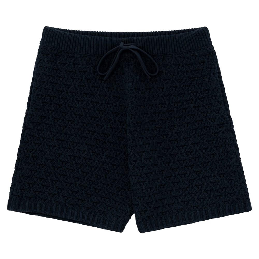 Aimé Leon Dore Eyelet Knit Shorts Navy Blazer
