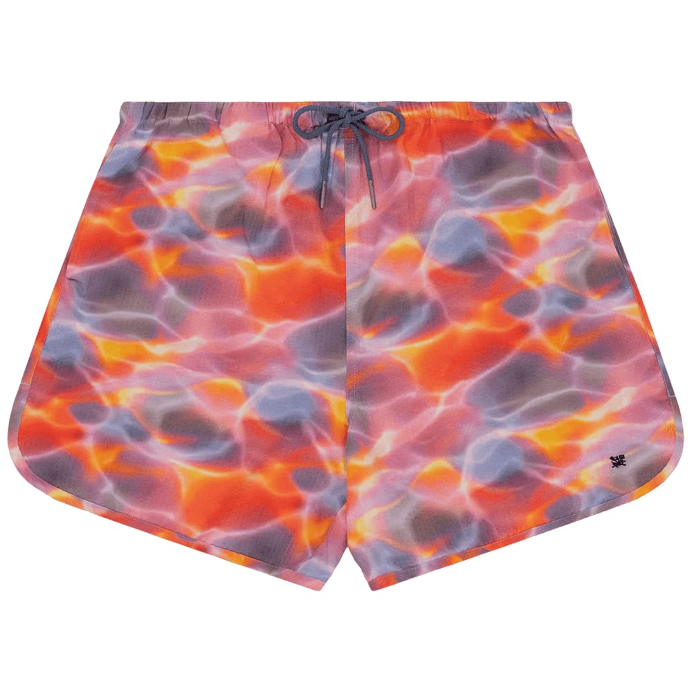 Aimé Leon Dore Aqua Print Seersucker Shorts Sunset