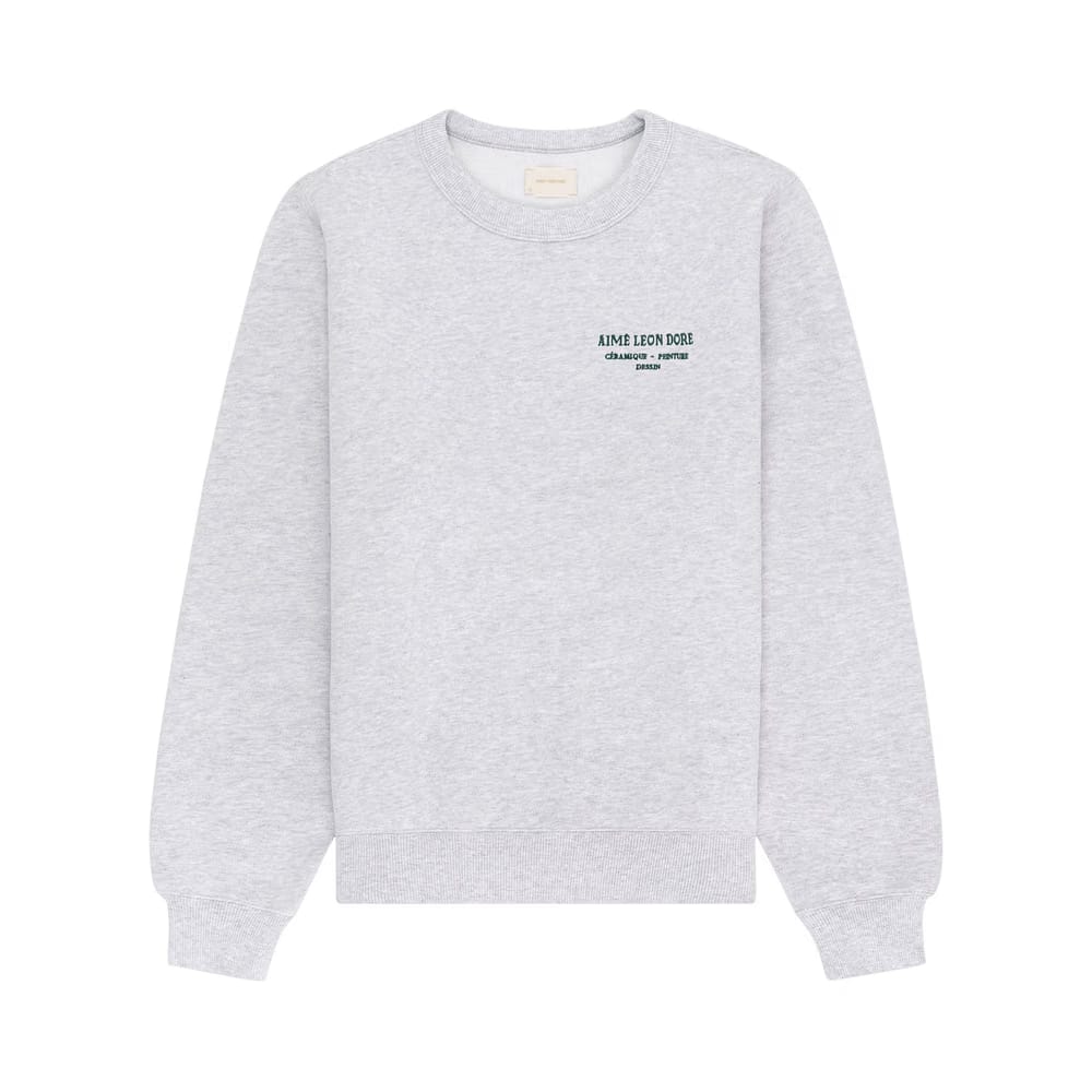 Aimé Leon Dore Artiste Crewneck Sweatshirt Silver Mix
