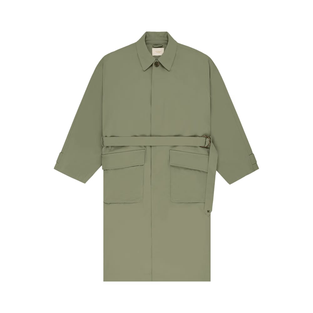 Aimé Leon Dore Belted Top Coat Oil Green