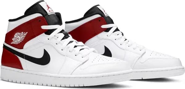 Air Jordan 1 Mid White Chicago