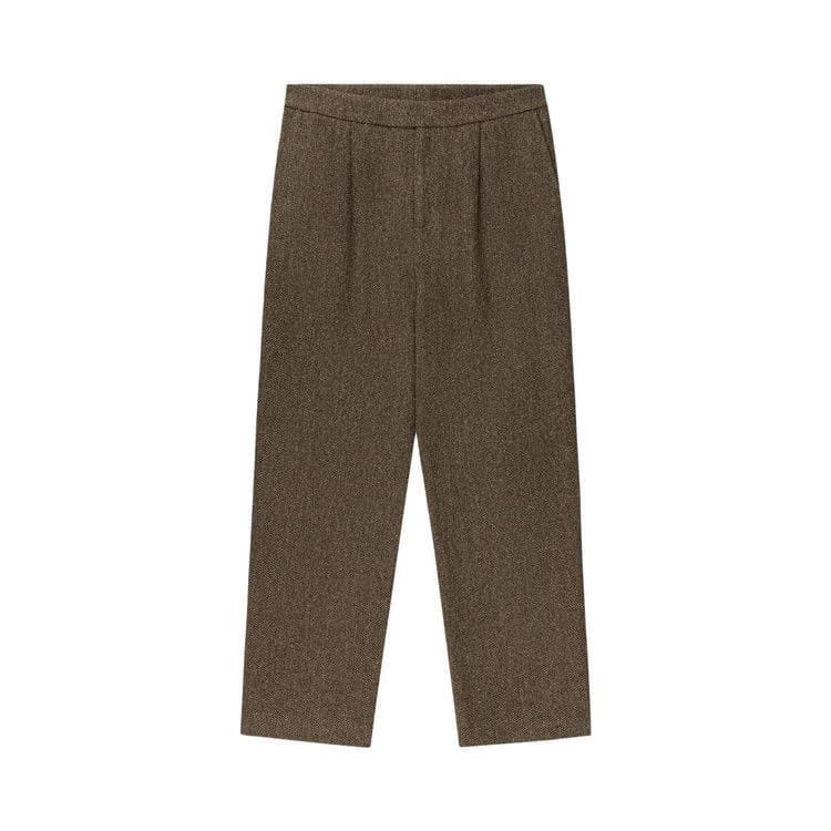 Aimé Leon Dore Birdseye Single Pleated Trouser Brown