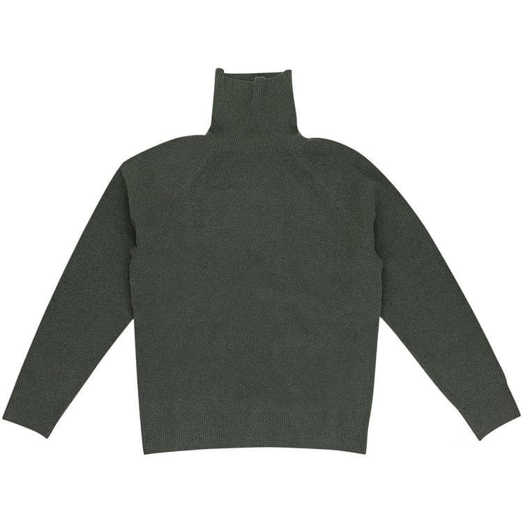Aimé Leon Dore Boiled Wool Turtleneck Sweater Deep Depths