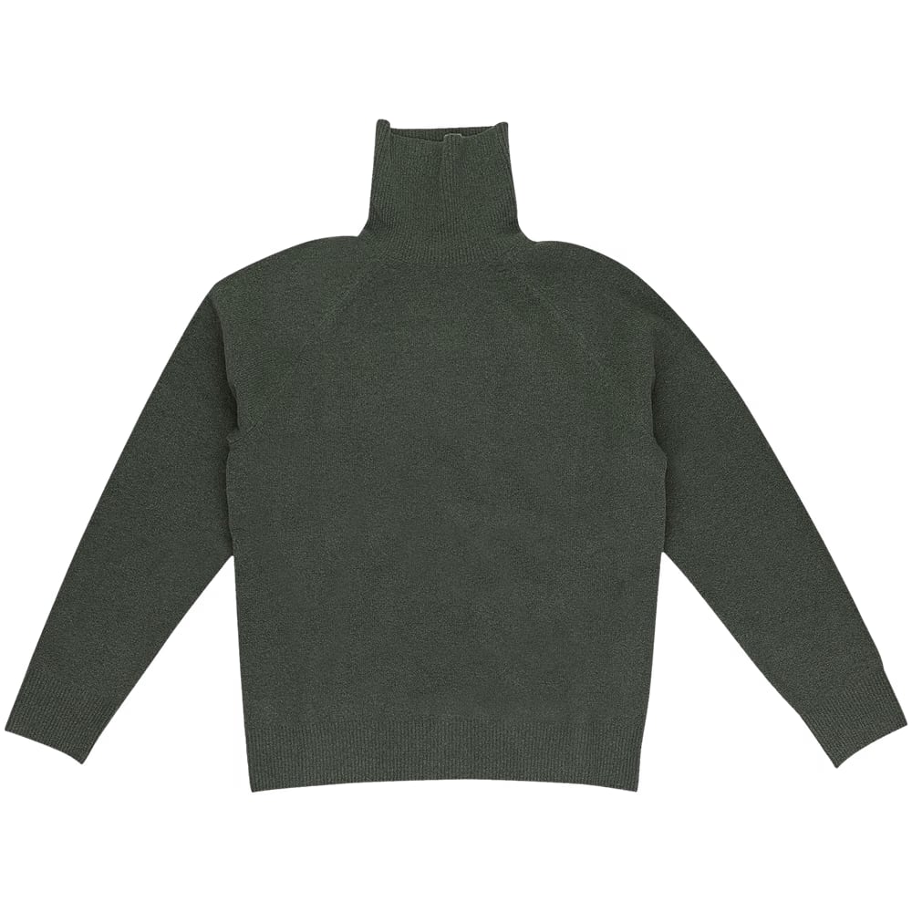 Aimé Leon Dore Boiled Wool Turtleneck Sweater Deep Depths