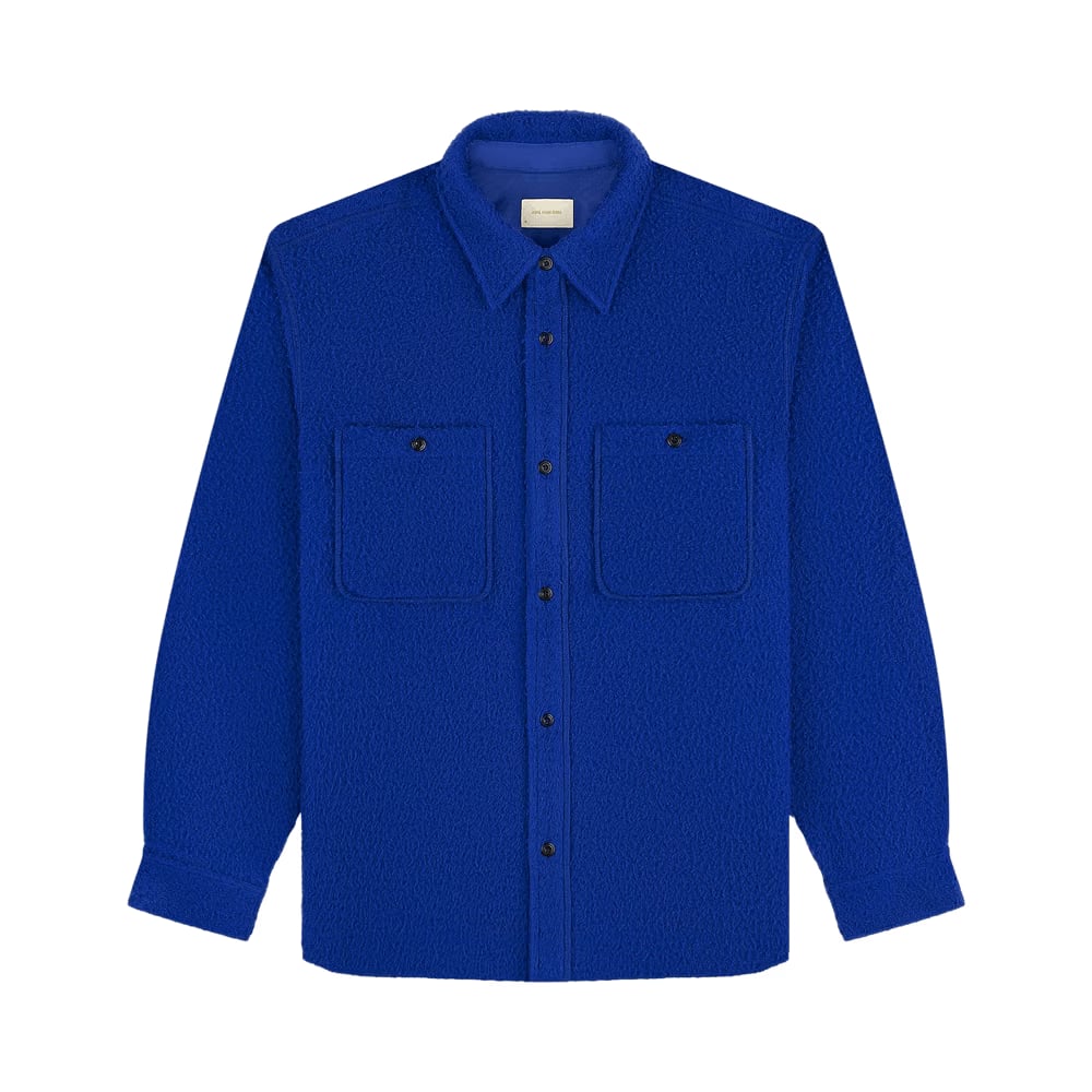 Aimé Leon Dore Casentino Wool Overshirt Blue Quartz