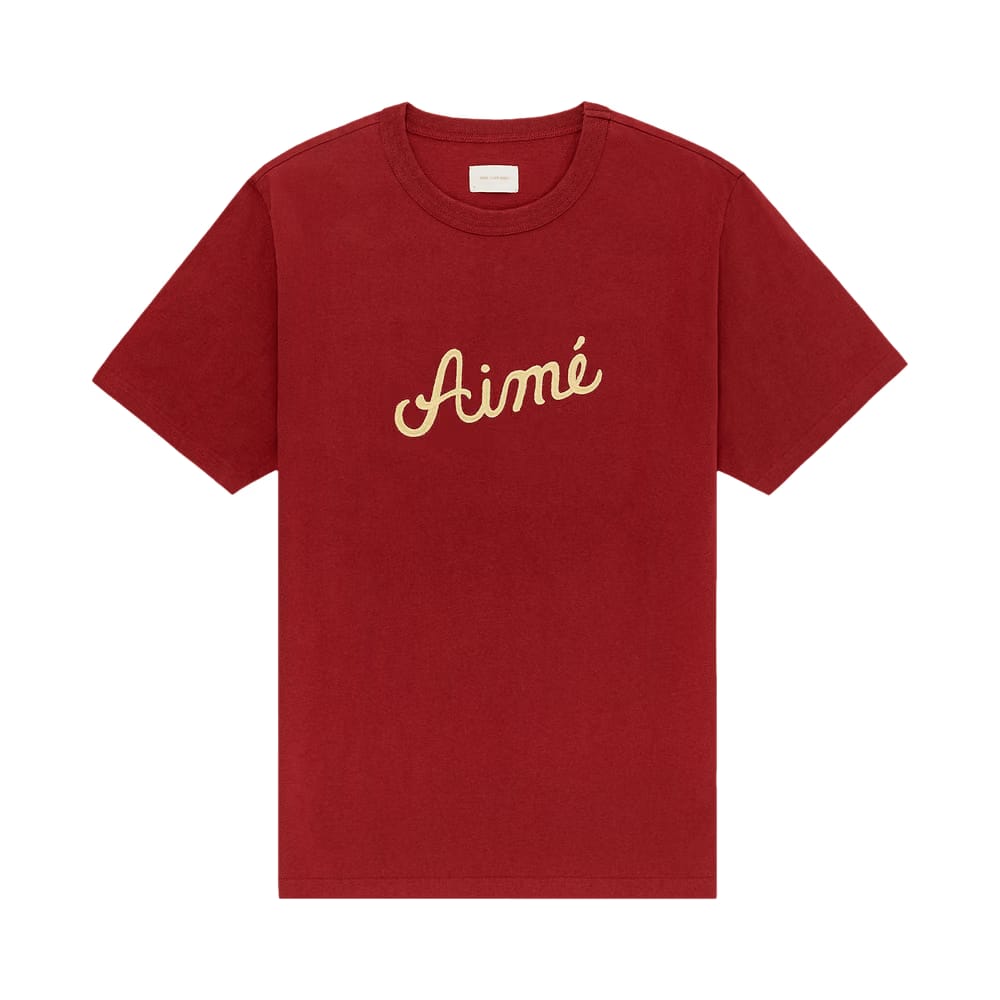 Aimé Leon Dore Chain Stitch T-Shirt Merlot