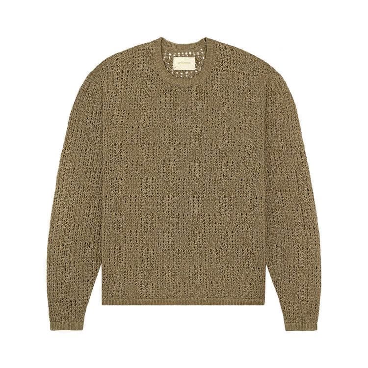 Aimé Leon Dore Checkered Crewneck Sweater Sage