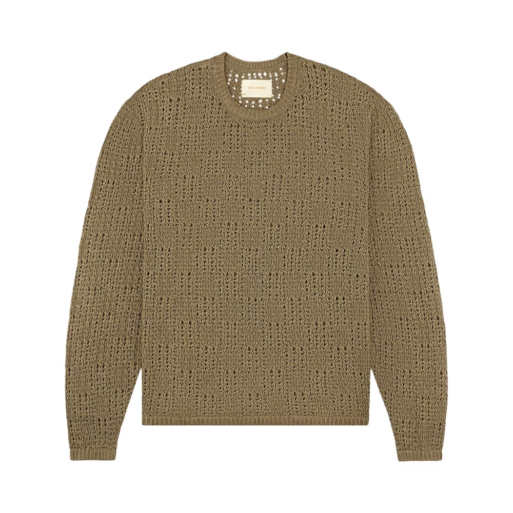 Aimé Leon Dore Checkered Crewneck Sweater Sage