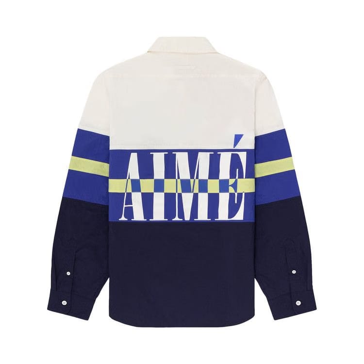 Aimé Leon Dore Colorblock Logo Shirt Navy